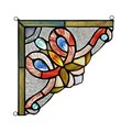 Lightning Victorie Victorian Tiffany-Glass Window Panel 8 in. CH3P114RV08-CGP